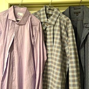 Set of 3 gently used Nordstrom Rack dress shirts